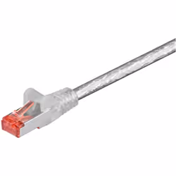 Goobay 93547, 1 m, Cat6, S/FTP (S-STP), RJ-45, RJ-45, Trasparente