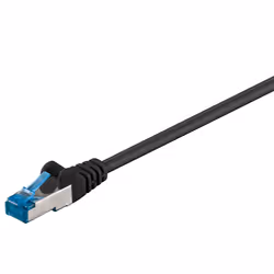 Goobay 93664, 0,5 m, Cat6a, S/FTP (S-STP), RJ-45, RJ-45, Nero