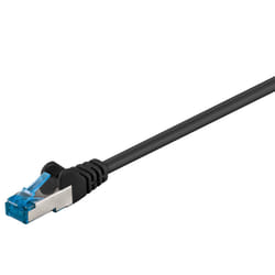 Goobay 93664 cavo di rete Nero 0,5 m Cat6a S/FTP (S-STP)