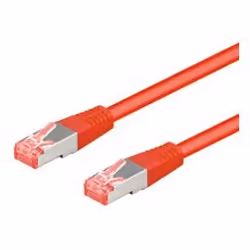 Goobay Cat6a-1000, 10m, 10 m, Cat6a, RJ-45, RJ-45, Rosso