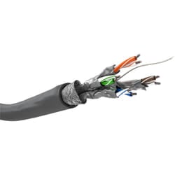 Goobay 93956 cavo di rete Grigio 100 m Cat6 S/FTP (S-STP)