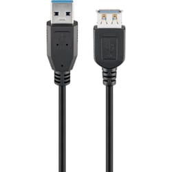 Goobay 93999 cavo USB USB 3.2 Gen 1 (3.1 Gen 1) 3 m USB A Nero