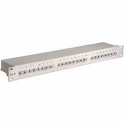 Goobay 94036, RJ-45, Cat6, 22/26, Grigio, Montaggio a rack, 1U