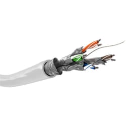 Goobay 94222 cavo di rete Bianco 100 m Cat6 S/FTP (S-STP)