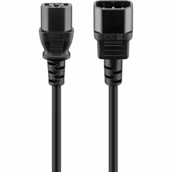 Goobay 95124, 0,5 m, IEC C14, IEC C13, H05VV-F3G, 250 V