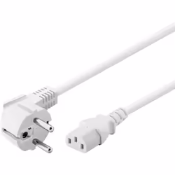Goobay 95141 cavo di alimentazione Bianco 3 m Spina di alimentazione di tipo F IEC C13 - Vista aggiuntiva 2