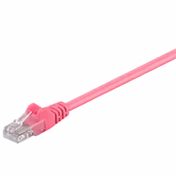 Goobay 95232-GB, 3 m, Cat5e, U/UTP (UTP), RJ-45, RJ-45, Magenta