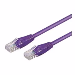 Goobay 0.25m 2xRJ-45 Cable, 0,25 m, Cat6, RJ-45, RJ-45, Viola