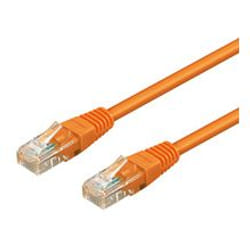 Goobay 15m 2xRJ-45 Cable cavo di rete Arancione Cat6