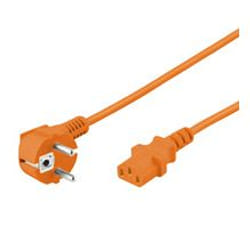 Goobay 2m Power cable Arancione