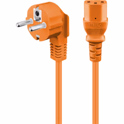 Goobay 95290, 5 m, Spina di alimentazione di tipo F, CEE7/7, H05VV-F3G, 250 V, 10 A