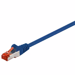 Goobay 95482, 10 m, Cat6, S/FTP (S-STP), RJ-45, RJ-45, Blu