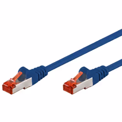 Goobay 95502, 3 m, Cat6, S/FTP (S-STP), RJ-45, RJ-45, Blu