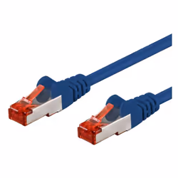 Goobay 95576, 1,5 m, Cat6, S/FTP (S-STP), RJ-45, RJ-45, Blu
