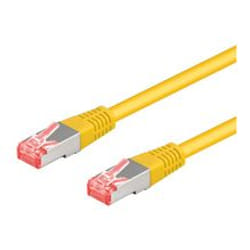 Goobay 25m CAT6-2500 cavo di rete Giallo