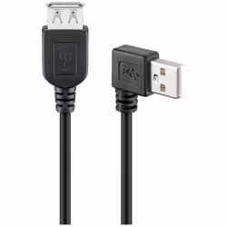 Goobay 95702, 0,3 m, USB A, USB A, USB 2.0, 0,48 Gbit/s, Nero