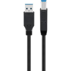 Goobay 95719 cavo USB USB 3.2 Gen 1 (3.1 Gen 1) 1 m USB A USB B Nero
