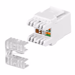 Goobay Keystone Cat5 UTP LSA, Bianco