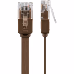 Goobay 95890 cavo di rete Marrone 1 m Cat6 U/UTP (UTP)
