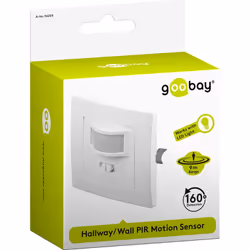 Goobay 96005 rilevatore di movimento Sensore Infrarosso Passivo (PIR) Cablato Parete Bianco