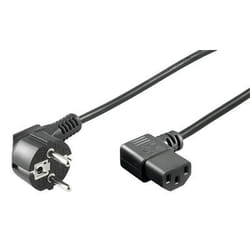Goobay TC27 Nero 3 m Spina di alimentazione di tipo F CEE7/7