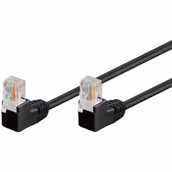 Goobay 96086, 1 m, Cat5e, U/UTP (UTP), RJ-45, RJ-45, Nero