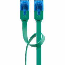 Goobay 96297 cavo di rete Verde 0,5 m Cat6a U/UTP (UTP)