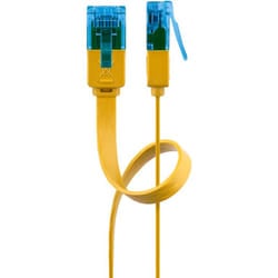 Goobay 96307 cavo di rete Giallo 1 m Cat6a U/UTP (UTP)