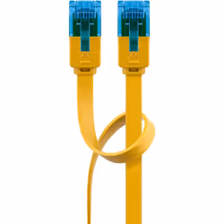 Goobay 96307 cavo di rete Giallo 1 m Cat6a U/UTP (UTP)