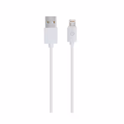 RealPower 255649, 1 m, Lightning, USB A, Maschio, Maschio, Bianco