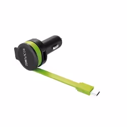 RealPower 257636, Auto, Accendisigari, 5 V, 0,58 m, Nero, Verde