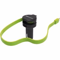 RealPower 257636 Caricabatterie per dispositivi mobili Universale Nero, Verde Accendisigari Auto