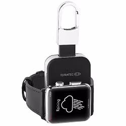 Terratec Charge AIR Key 950 mAh Carica wireless Nero, Argento