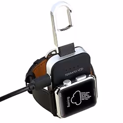 Terratec Charge AIR Key 950 mAh Carica wireless Nero, Argento