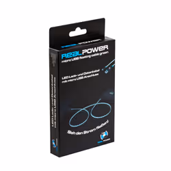 RealPower USB A/Micro-USB B 0.75m cavo USB USB 2.0 0,75 m Nero, Verde