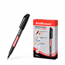 ErichKrause FP-50, Nero, Fine, Nero, Plastica, Rotondo, Metallo