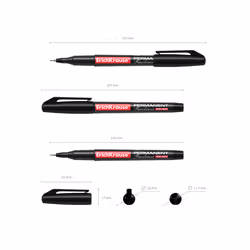 ErichKrause FP-50 penna tecnica Fine Nero 12 pz - Vista aggiuntiva 4