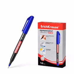 ErichKrause FP-50, Blu, Fine, Nero, Blu, Plastica, Rotondo, Metallo