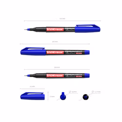 ErichKrause FP-50 penna tecnica Fine Blu 12 pz - Vista aggiuntiva 4