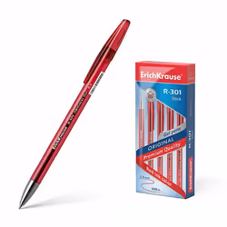 ErichKrause 42722, Penna in gel con cappuccio, Rosso, Rosso, Plastica, Rotondo, 0,4 mm