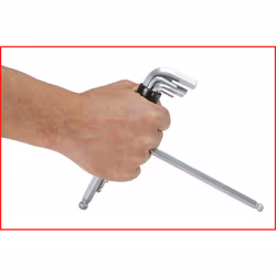 KS Tools 151.2100 chiave esagonale Chiave esagonale a L Metrico 8 pz - Vista aggiuntiva 6