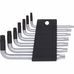 KS Tools 151.4150, Chiave torx a L, Metallico, Acciaio al cromo vanadio, 100 g, 7 pz