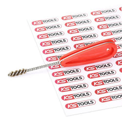 KS TOOLS 201.1208 Spazzola di pulizia con manico Plastica 75, 160 Filo d’acciaio