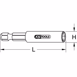 KS Tools 514.1102 supporto per punta di cacciavite Acciaio 25,4 / 4 mm (1 / 4") 1 pz - Vista aggiuntiva 6