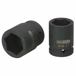 KS Tools 515.1335, Bussola Impact, Nero, 1 testina/e, 3/4", Metrico, 35 mm