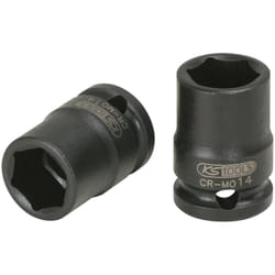 3/8' Bussola esagonale p.avvitatori ad impulsi,corta,9mm