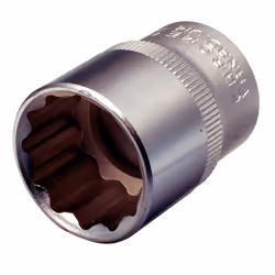 KS Tools 911.1575, Presa elettrica, 1/2", Metrico, 1 testina/e, 15 mm, Acciaio al cromo vanadio