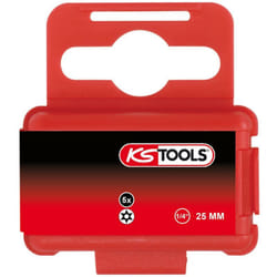 1/4' Inserto p.viti Torx c.foro,TB15,25mm,cf.da 5