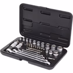 KS Tools 911.4302, Set di bussole, 31 testina/e, Acciaio al cromo vanadio, 1,4 kg