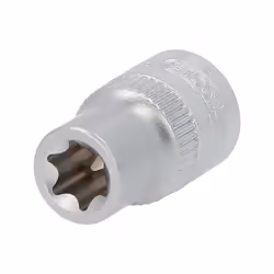 Torx profilo E Attacco quadro femmina a norma DIN 3120 / ISO 1174 con sede per sfera di tenuta Per utilizzo manuale Cromata o ...